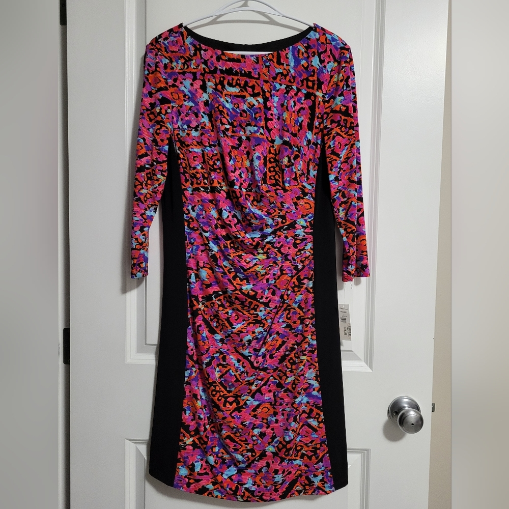 NWT Peter Nygard Colorful Dress size 8 ptp 17 inches